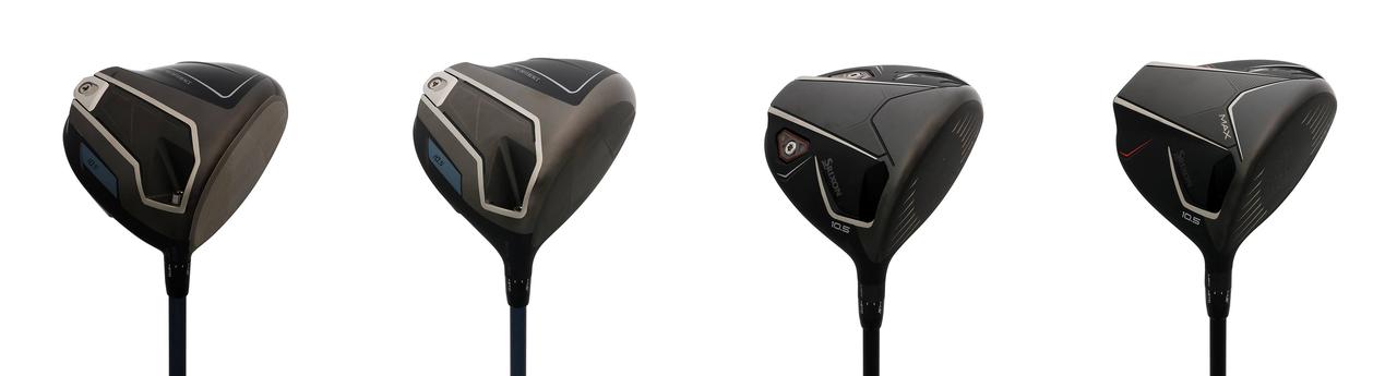 画像: 左から:「ゼクシオ14」/「ゼクシオ14+」/「スリクソンZXi」/「スリクソンZXi MAX」