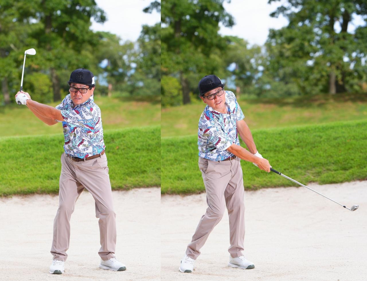 画像: フォローは小さく