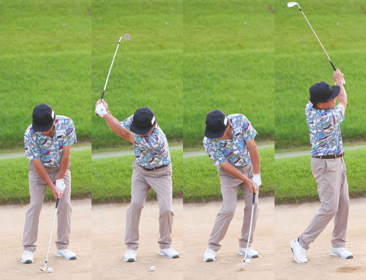 画像: 左ひざを意識