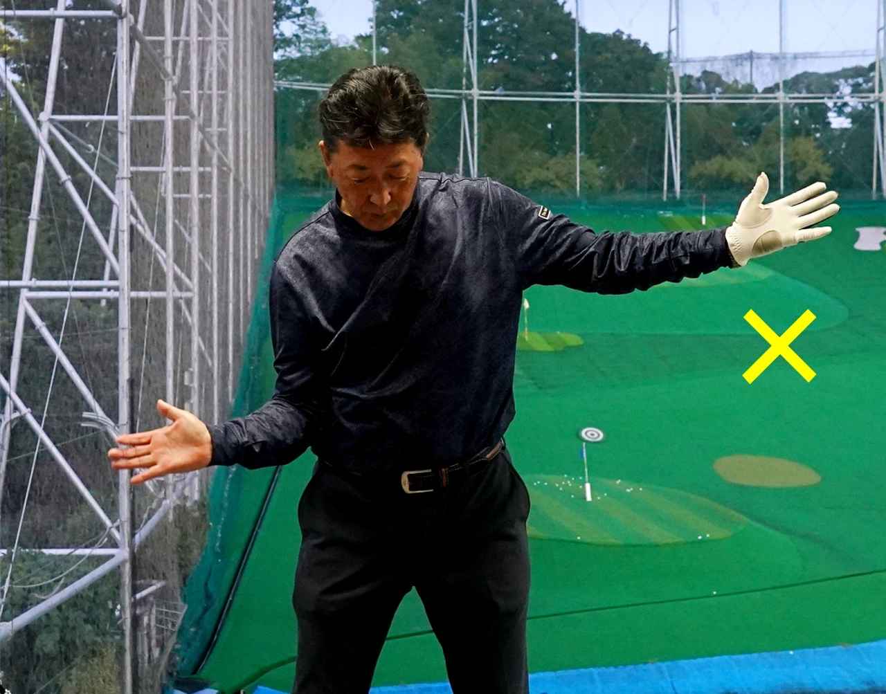 画像1: 右わきの締めを意識し過ぎて左わきが空かないように