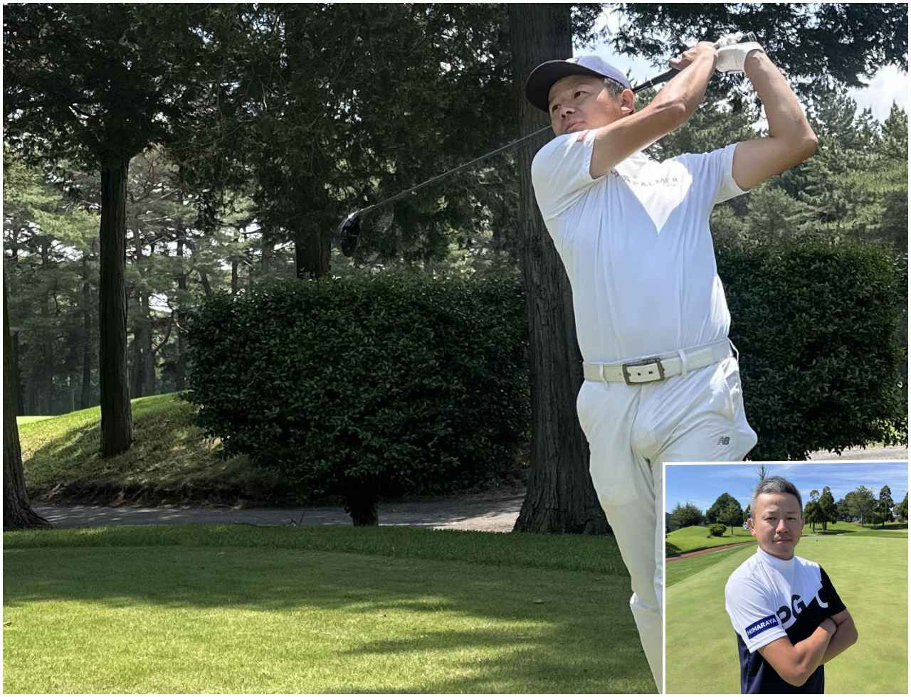 画像: ➀37歳②28年③平均スコア74④63⑤フェード⑥290Y⑦タイガー・ウッズ(彼の努力と不屈の精神には非常に感銘を受けています)⑧青色(冷静さを保つための色であり、精神を落ち着け、集中力を高めてくれる色)⑨うどん(軽くて消化にもよいですし、エネルギー補給にも最適)⑩長時間の練習(集中力を保つことが難しく、短時間で効率よく練習するほうが得意)⑪美味しいものを食べて、寝ること/インスタ@hiro515monkey