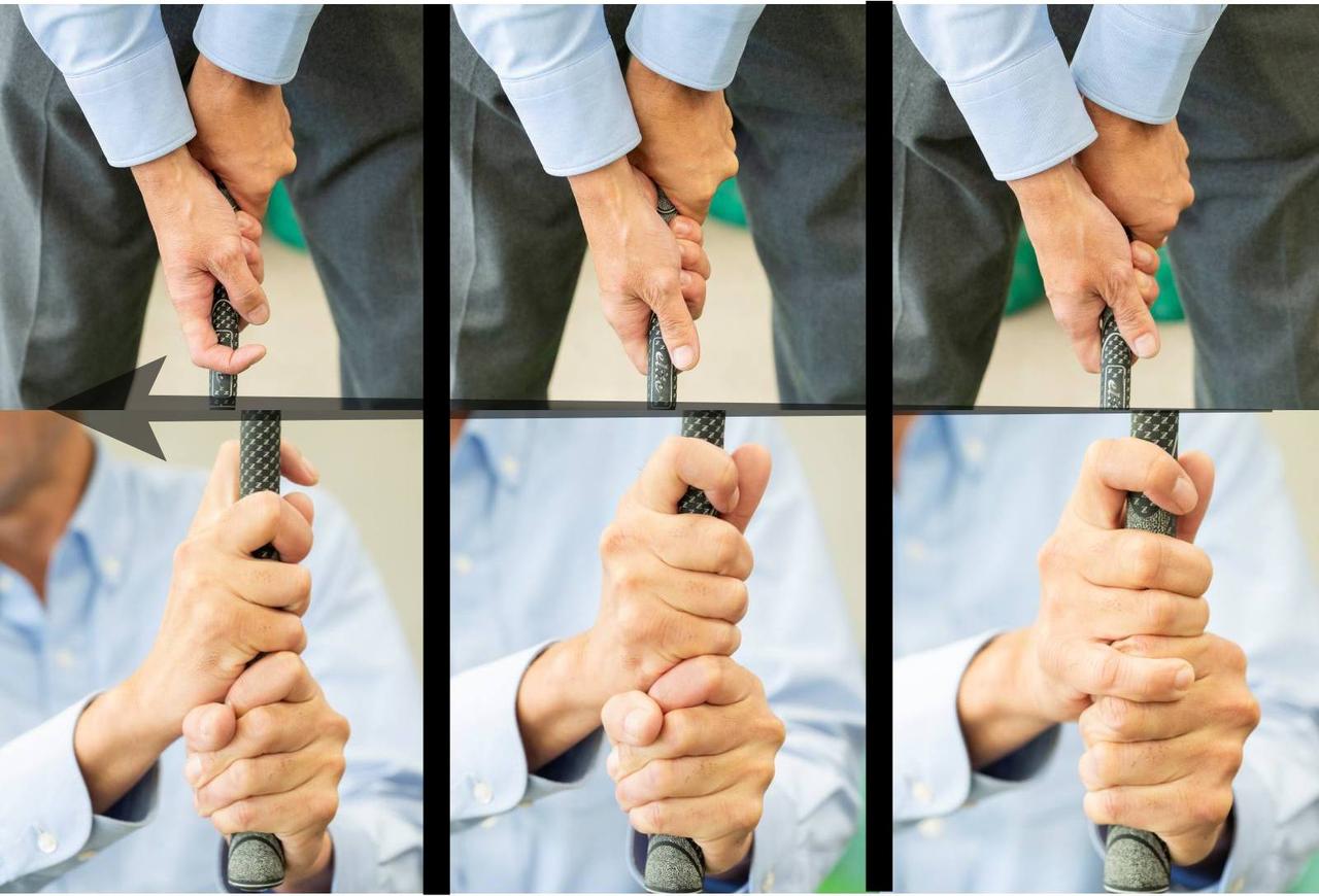 画像: 左から:エイトフィンガー/テンフィンガー/オーバーラッピング