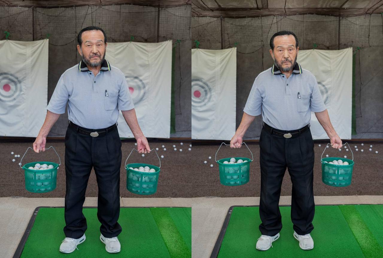 画像: 写真左が8本/写真右が10本で握っている