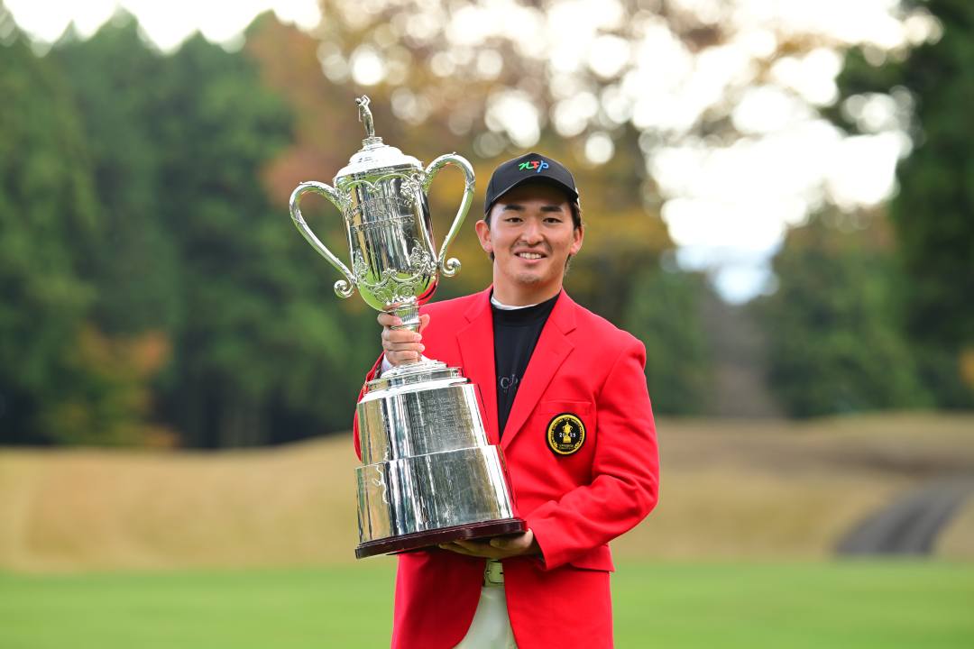 画像: 三井住友VISA太平洋マスターズ優勝時の金子駆大(撮影/有原裕晶)