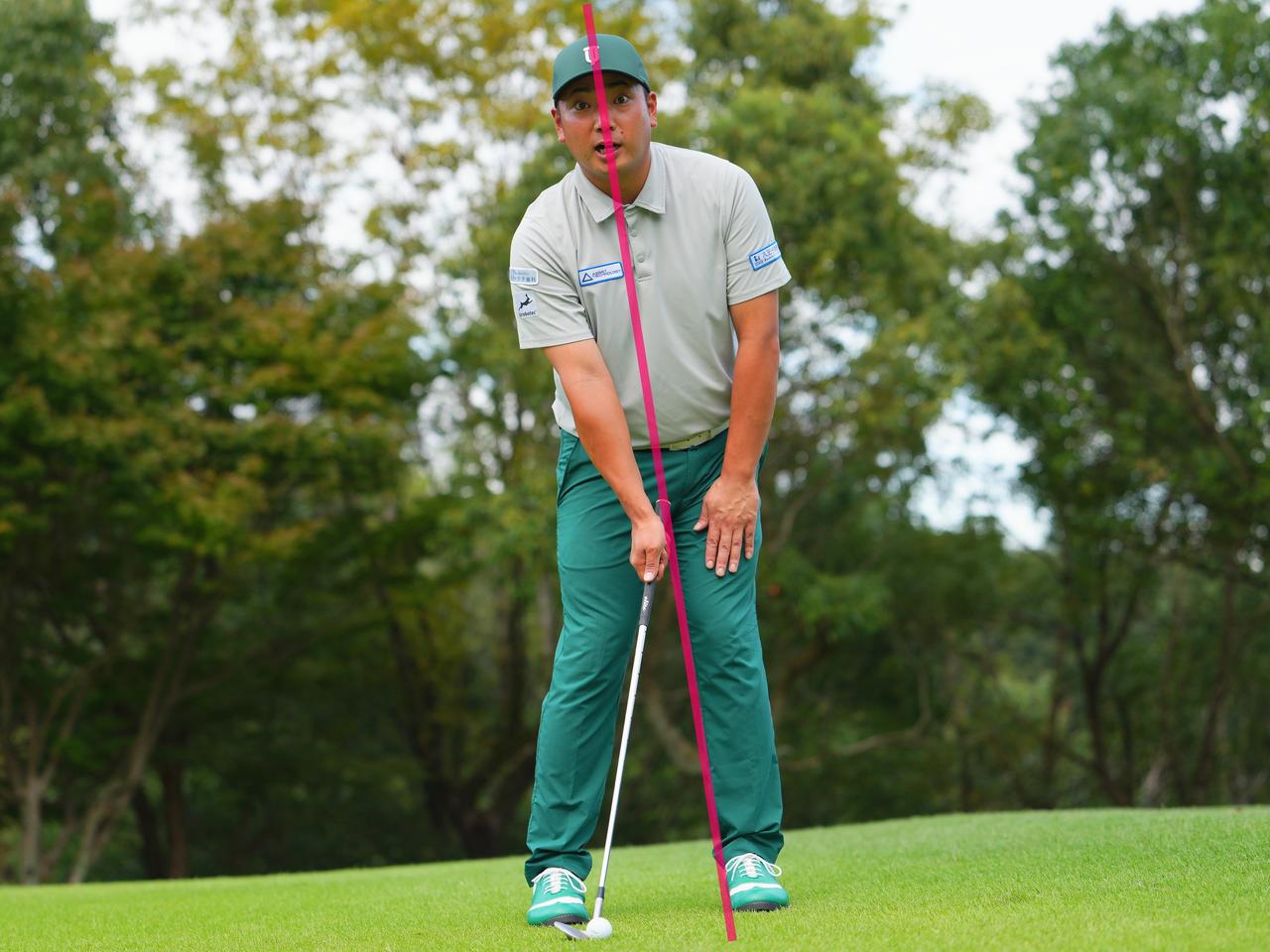 画像: 体の軸は右！