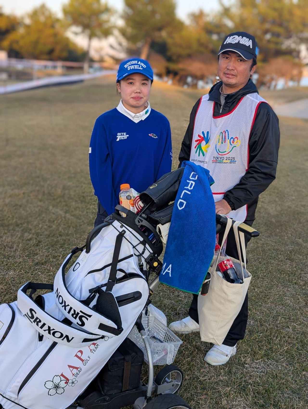 画像 : 日本大学ゴルフ部でプロを目指す辻結名選手