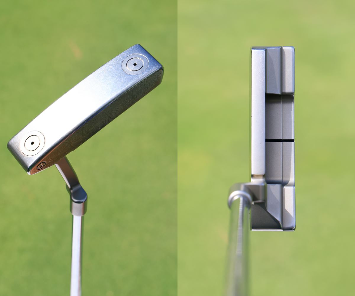 画像: パターの長さは33インチ。一時期ファントムタイプを使う時期もあったが、現在はオーソドックスなこのエースパターに戻した