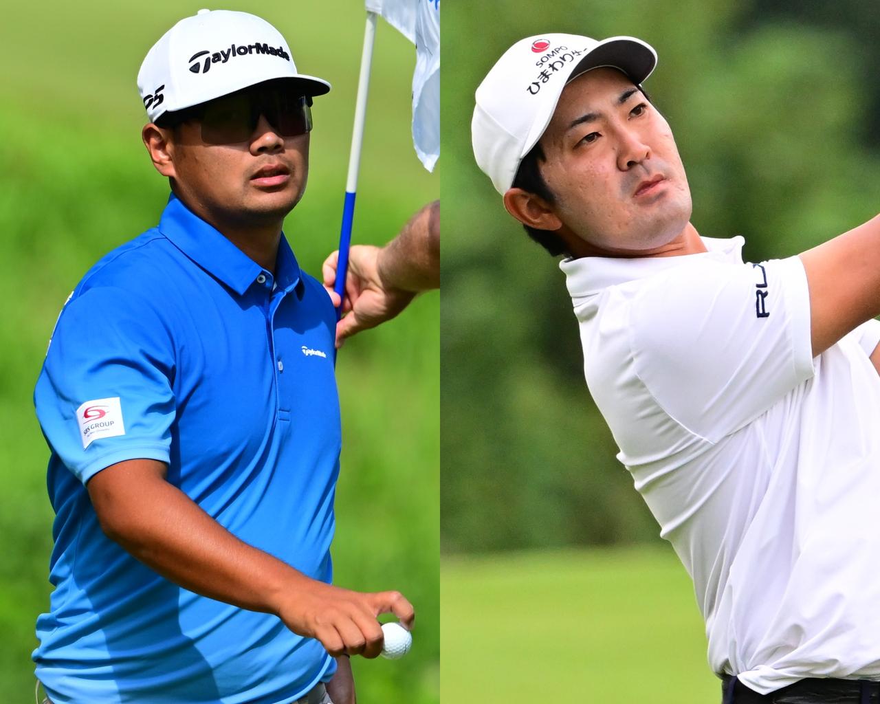 画像: 久常涼（左）と金谷拓実（右）。最終戦でシード確定なるか注目だ（写真はベイカレント C レクサス2日目、撮影/有原裕晶）