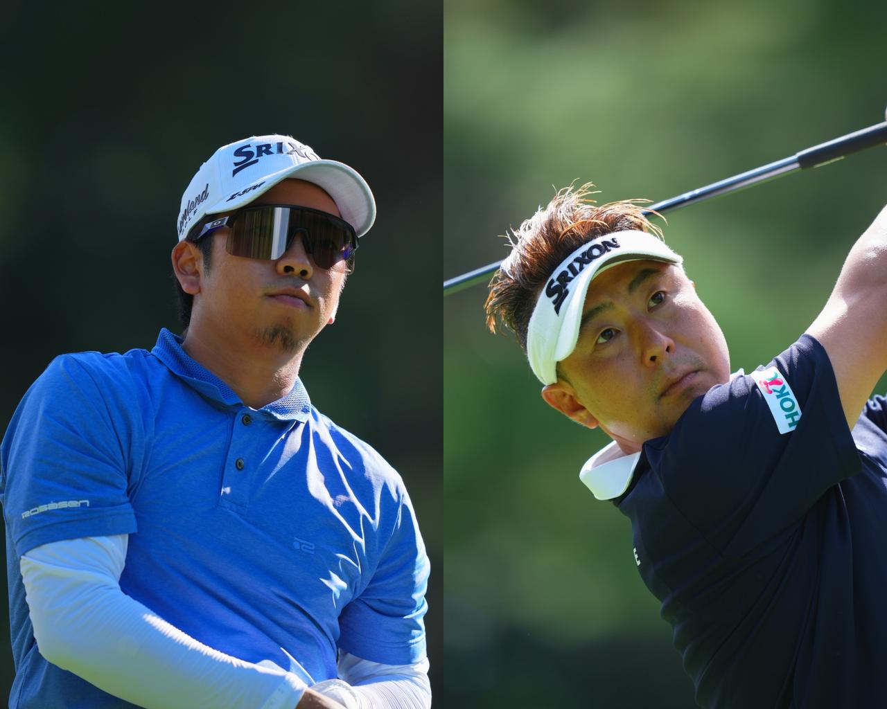 画像: トータル7アンダーで首位に並んだ生源寺龍憲（左）と塚田よおすけ（右）（写真は25年ロピアフジサンケイクラシック、撮影/姉崎正）