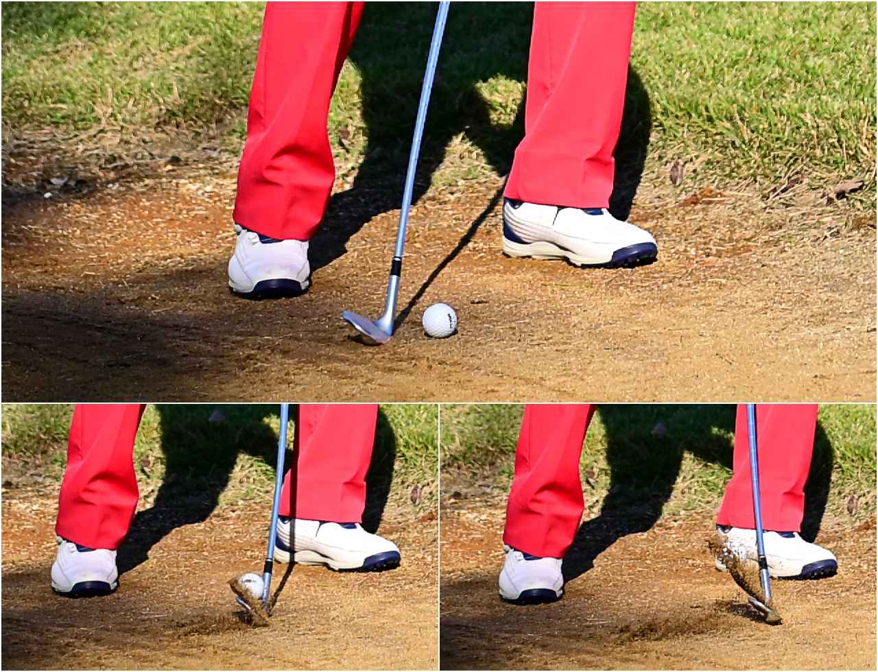 画像: 実際のインパクトはこちら。砂を削る！