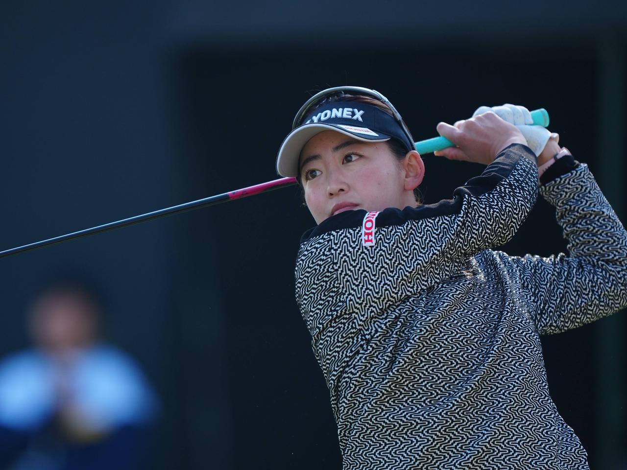 画像: Vポイント×SMBCレディスゴルフトーナメントでの岩井千怜（撮影／姉崎正）