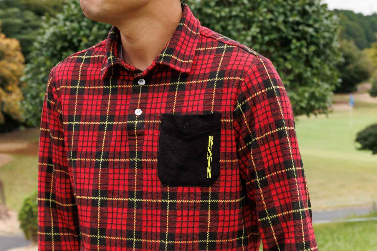 画像: 左胸部分にあしらわれた黒ポケットがモダンなデザイン