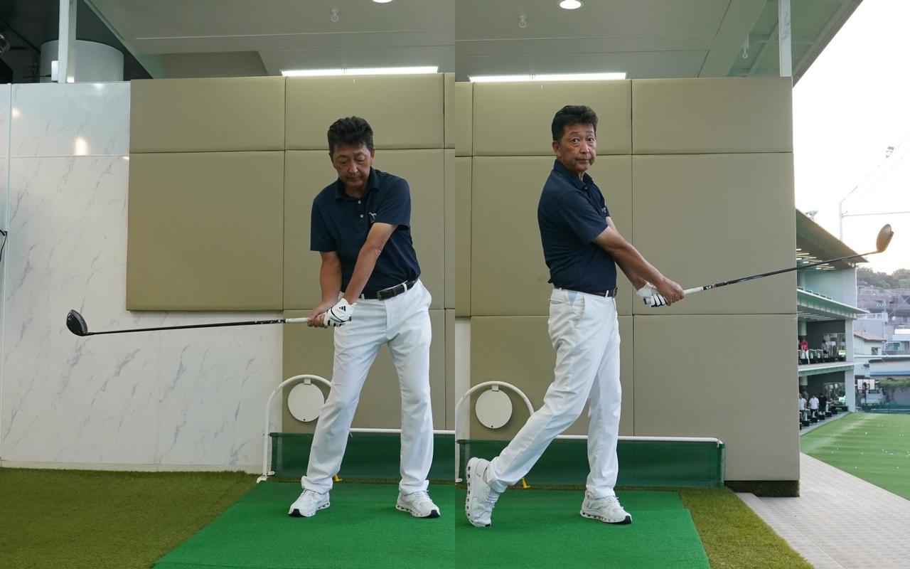 画像: ダウンスウィングの形を覚えるだけでは不十分。フォローサイドの形まで一連の動きをイメージすることが大事