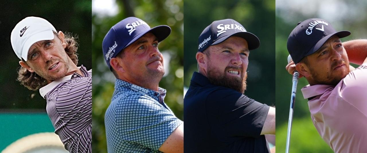 画像: スキンズゲームに参戦する4名。左からトミー・フリートウッド、キーガン・ブラッドリー、シェーン・ローリー、ザンダー・シャウフェレ(撮影/岩本芳弘)