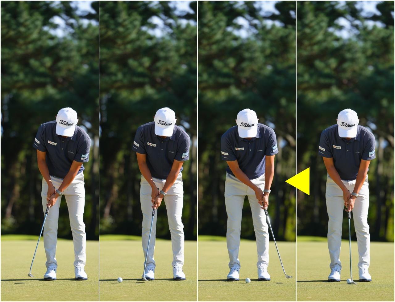 画像: 石塚の左ストローク