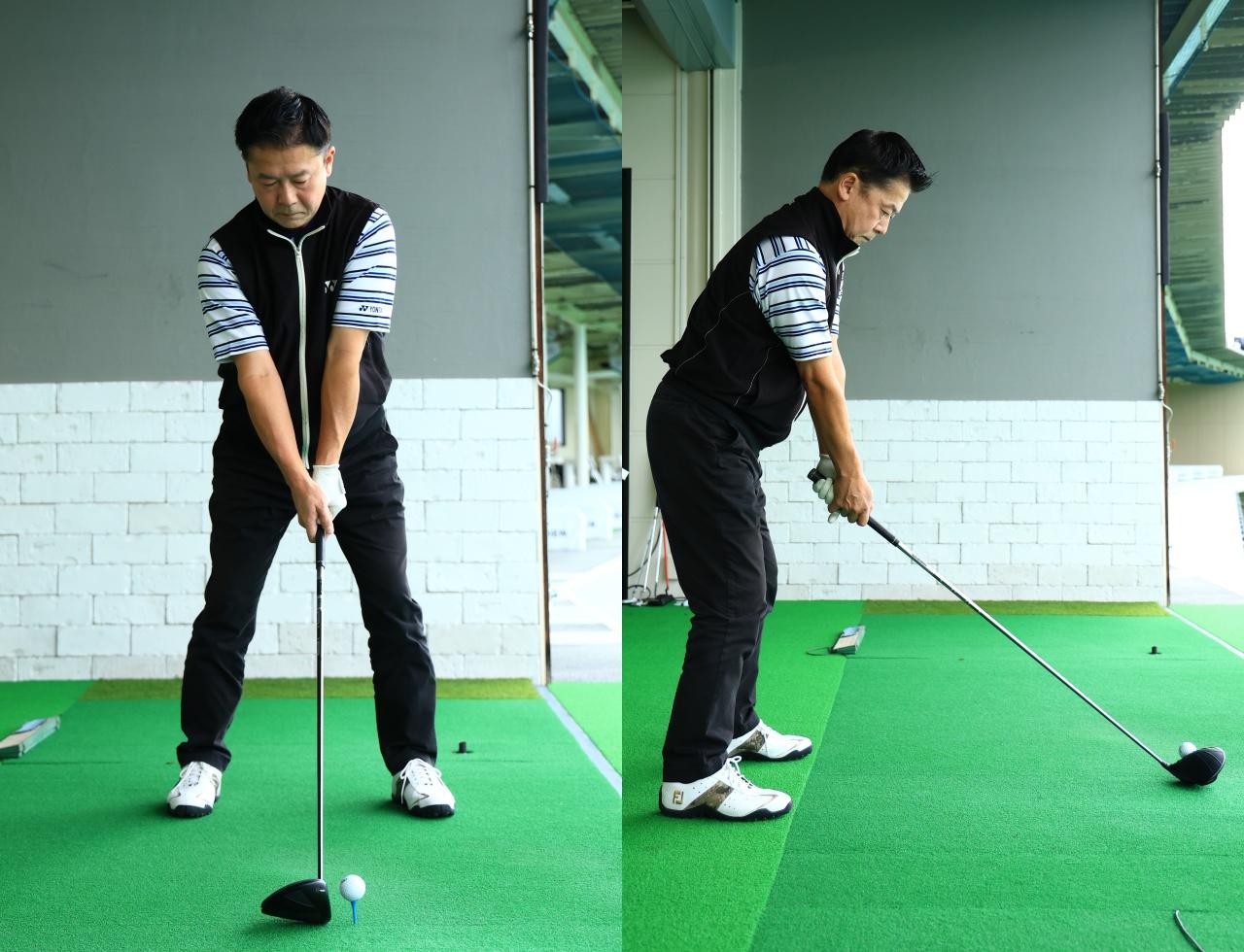 画像: 「クラブの重心位置に重さを感じる手首の角度を見つける。これを見つければボールとの距離が自動的に決まる」(武田プロ)