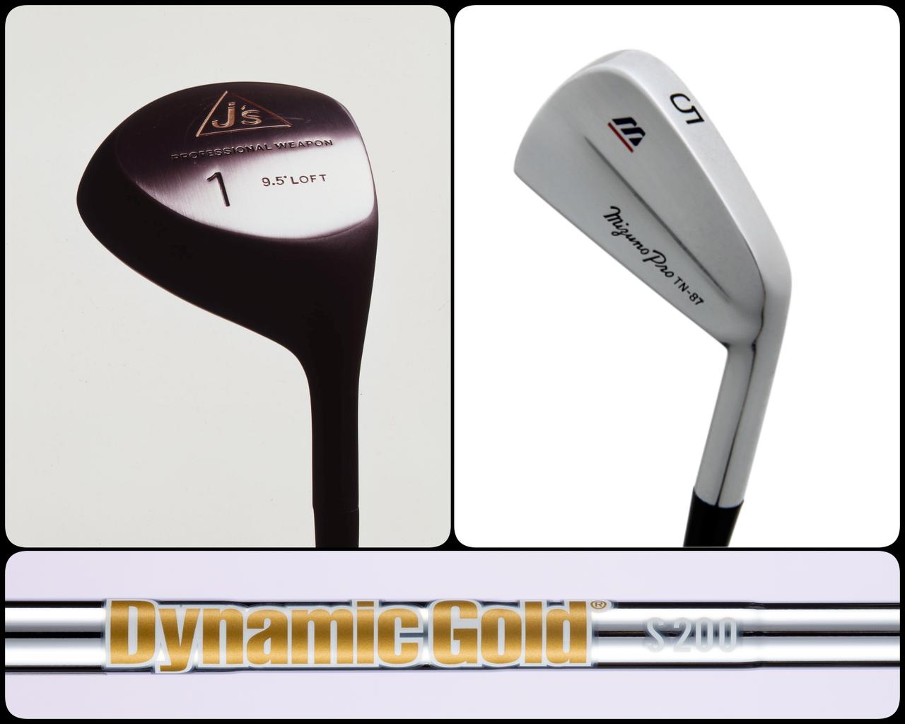 画像: ［その他の代表ギア］左：ブリヂストン「J'S JB-MODEL」、右：ミズノ「TN87」、下：トゥルーテンパー「DG」