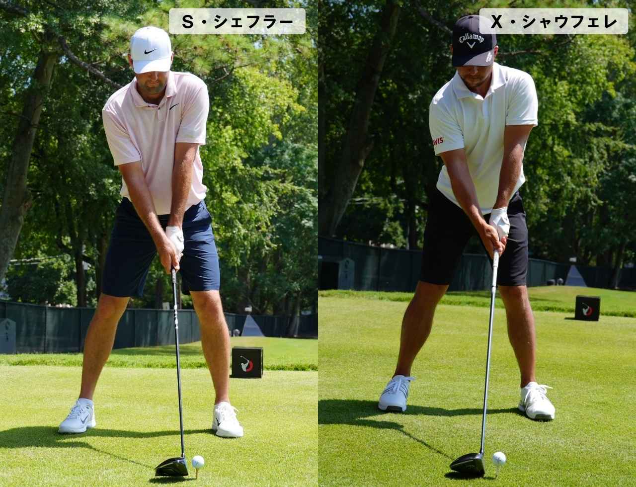 画像: 左はスクエアグリップ、右はウィークグリップ