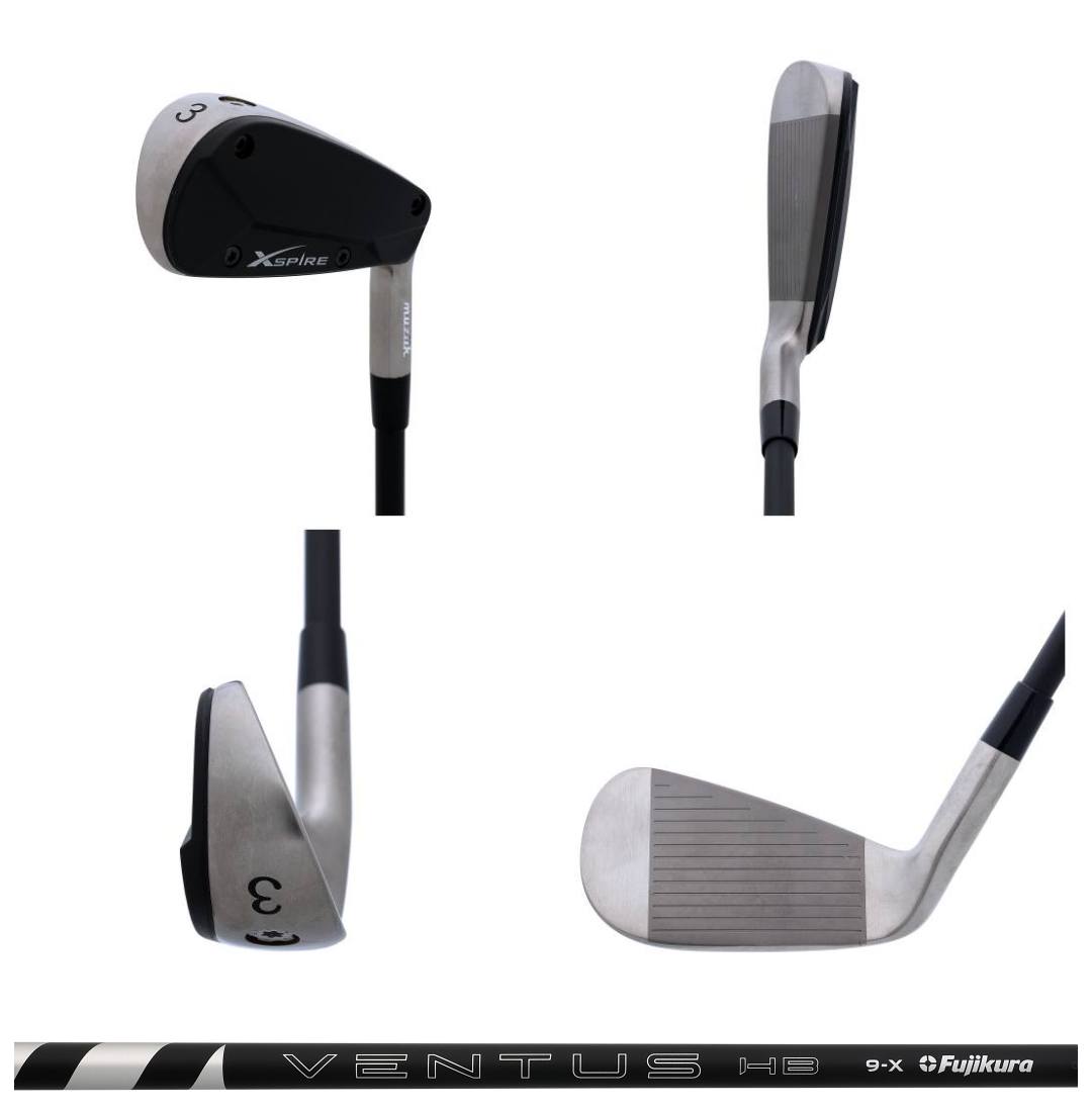 画像: 「24ベンタス HB(BK:9X)」×「Xspire Titanium UT iron(3番:21度)」