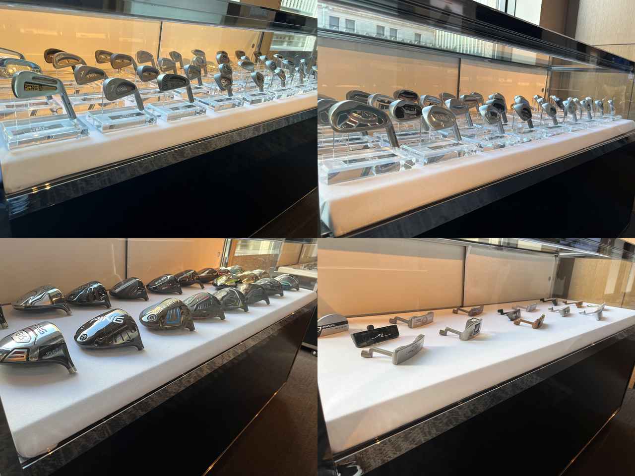 画像: 歴代のヘッドがずらりと並べられ「ピン」の歴史を振り返ることができた