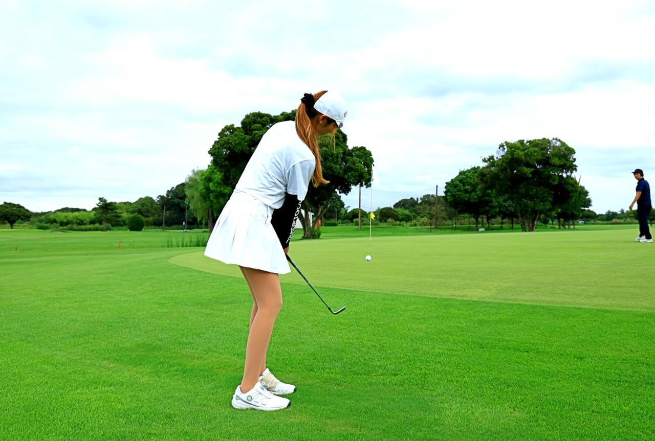 画像: 田中さんのアドバイス通りに腰を使って、体と腕、クラブを同調させて振るようにしてからは出球が真っすぐ出るようになった