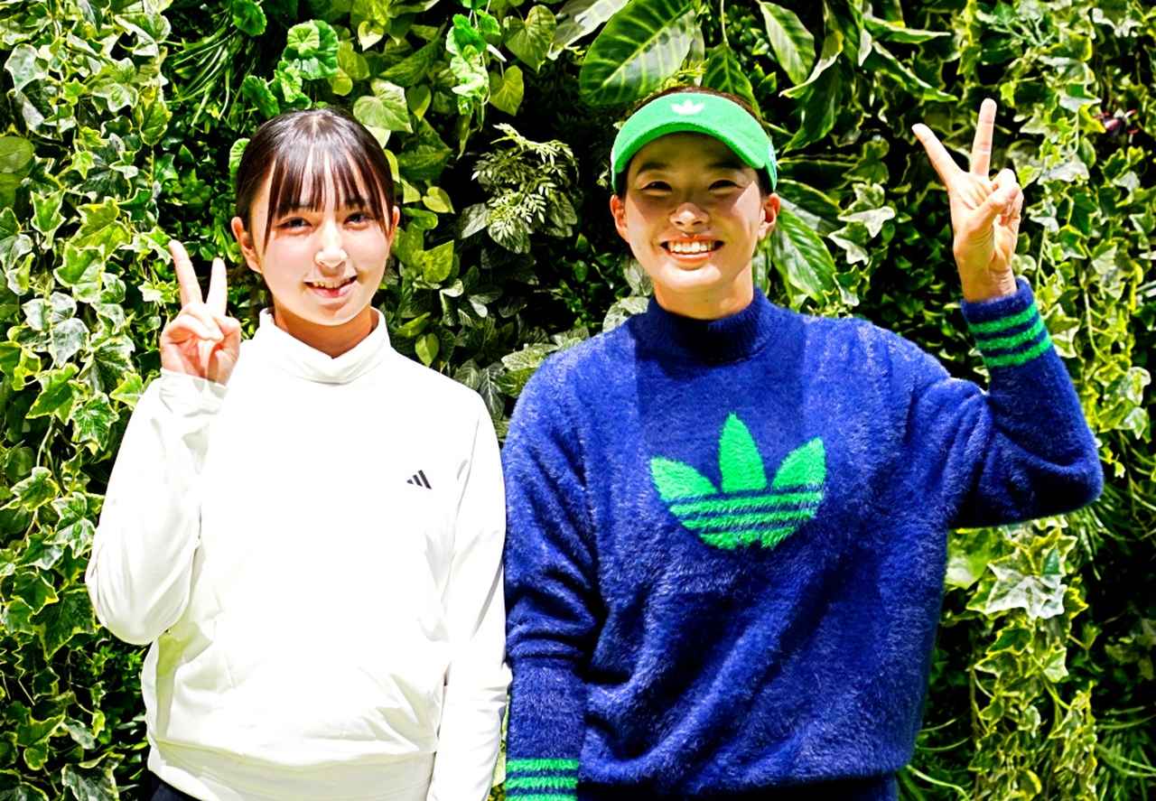 画像: 渋野と直接対決したトップジュニアのキャメロン・アイラさん。昨年福島県アマを制した中学2年生のスウィングを渋野は絶賛