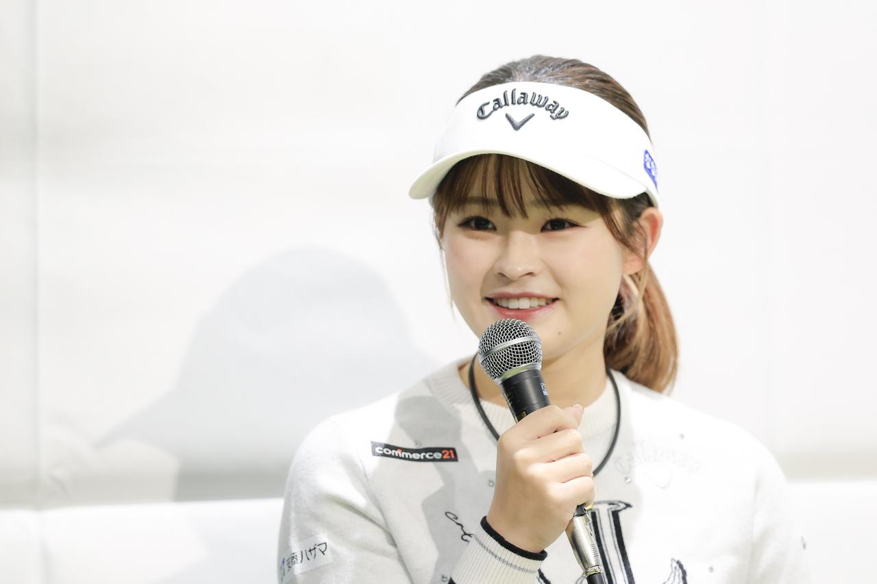 画像 : 2番目の画像 - 【写真9枚】政田夢乃がイベントで見せた“かわいいスマイル”！（撮影/小林司） - みんなのゴルフダイジェスト