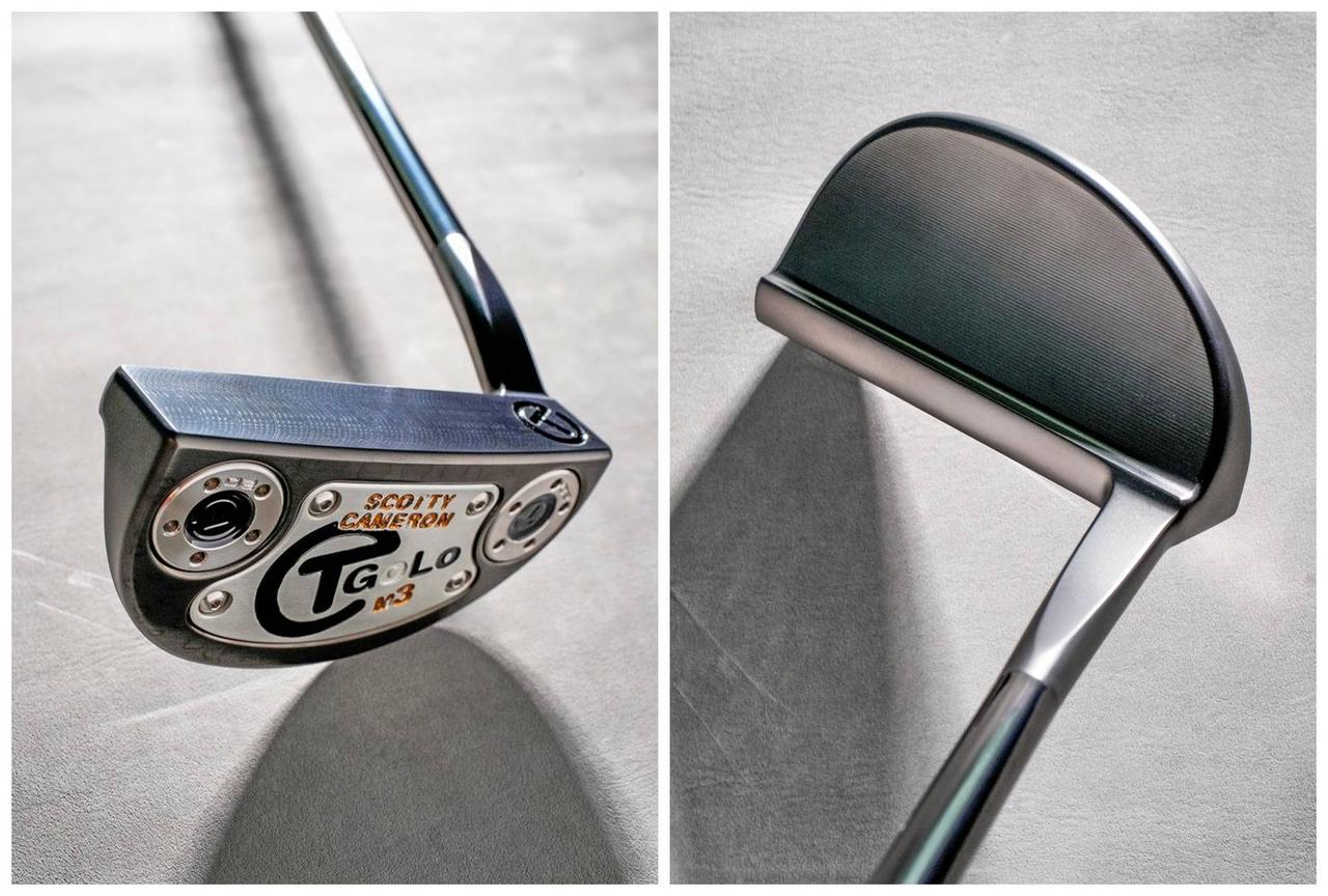 画像: GOLO M3 SELECT TOUR：ツアーブラックのヘッドに、黒のペイントが渋いGOLO M3。セレクトシリーズのパターは、トウ&ヒールに配したソールウェイトとソールプレートが特徴で、ウェイトのないクラシックモデルよりも、打点のミスに強い仕上がりとなっている