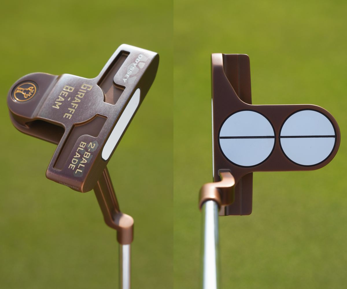 画像: ロングネックでお馴染みのジラフビームのツアー支給版2ボールブレード。一時期、ブレード型の#2も試していたが、現在はこれがエース