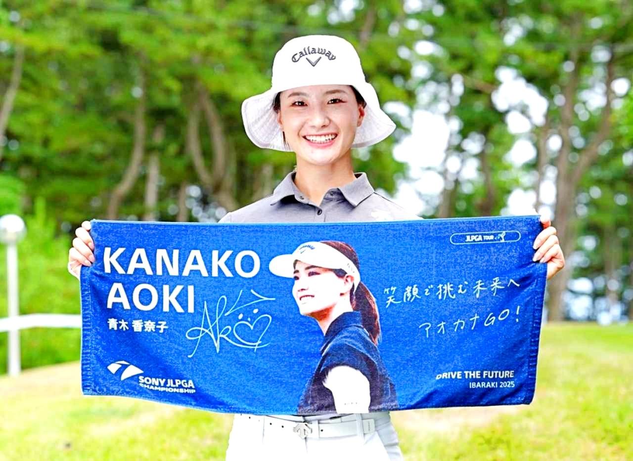 画像: 日本女子プロ選手権ではファン投票選出でメッセージタオルを販売。青木香奈子や六車日那乃のタオルは人気を博した