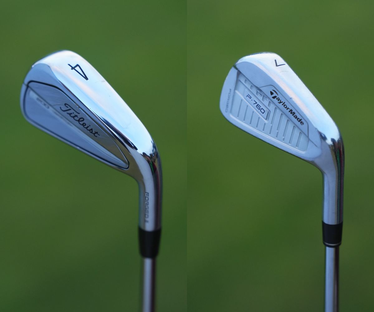 画像: 2ブランド混合のコンボ。4Iは寛容性の高さを評価。5I～9IのP760は2018年発売モデル。抜けの良さを気に入って長く使っている