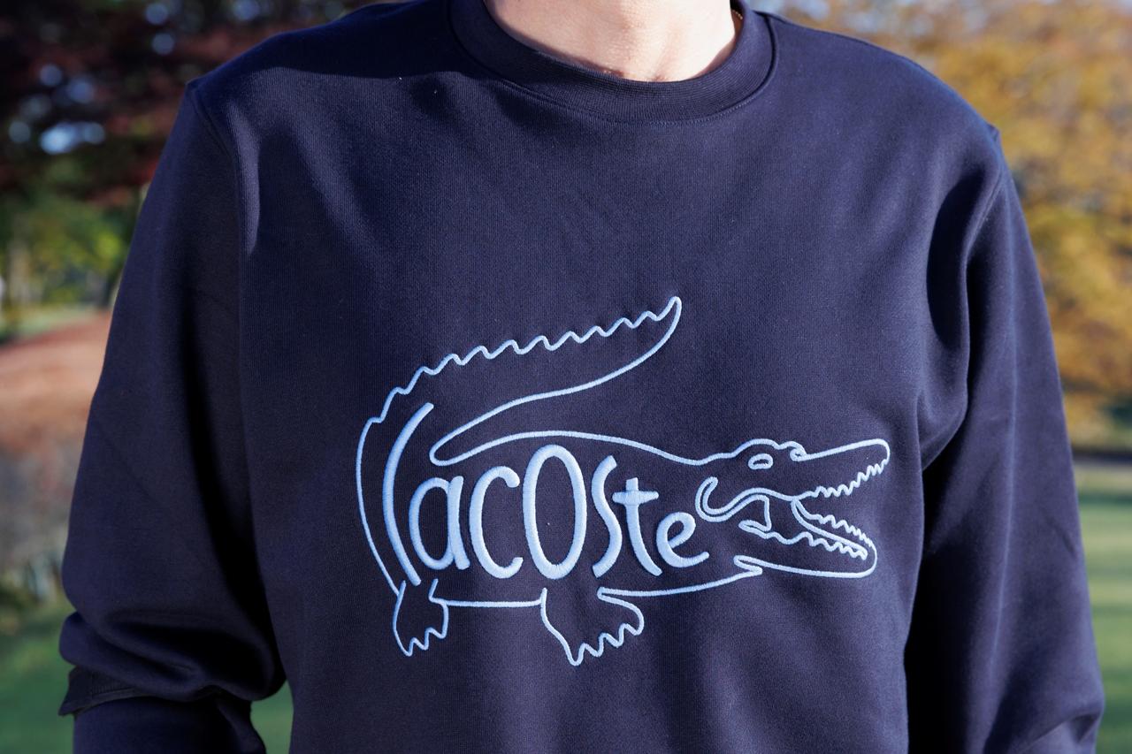 画像: グッと目を引くデザインのワニロゴ刺繍