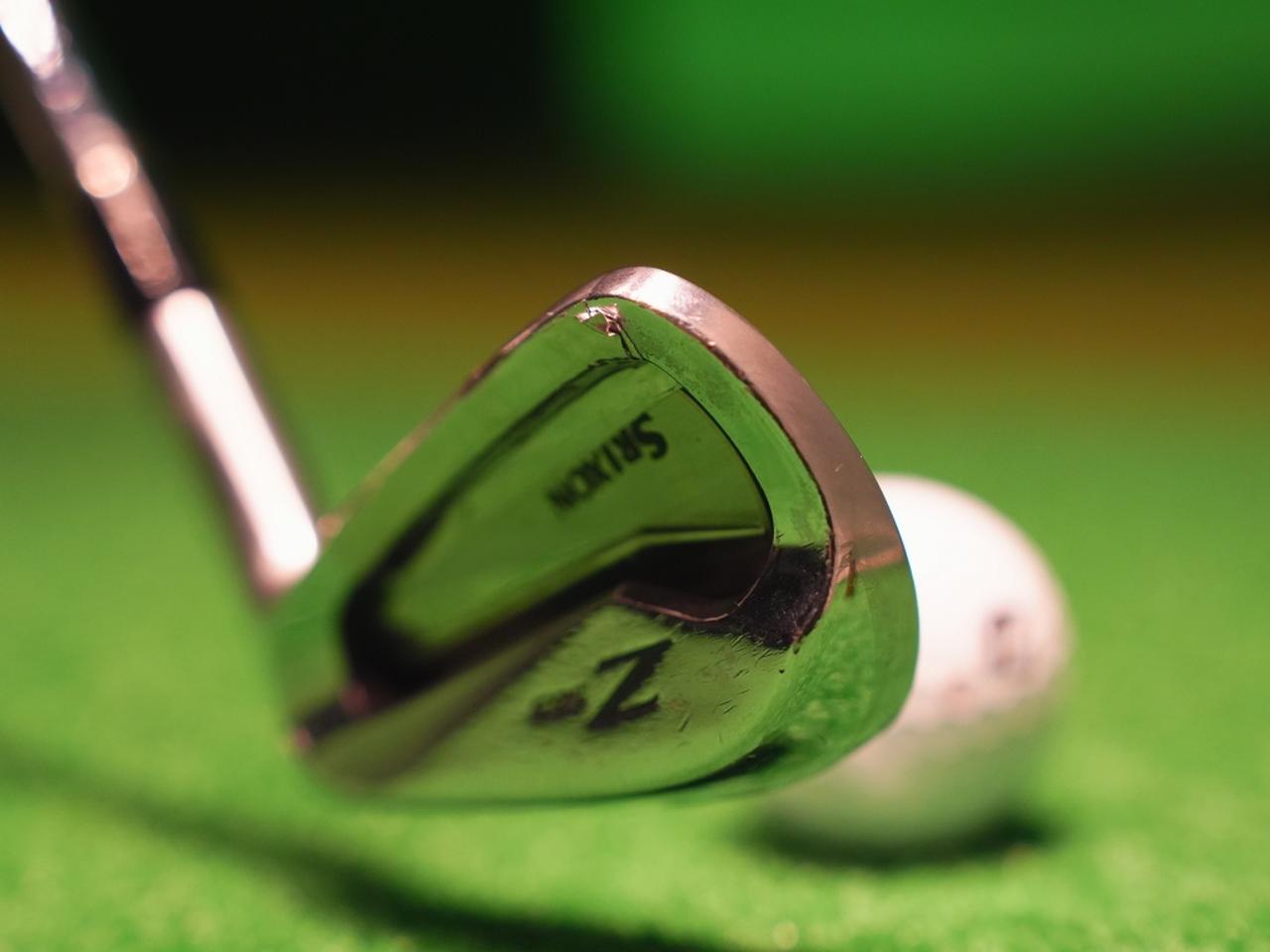 画像: トウ上に2gの鉛を貼って試打