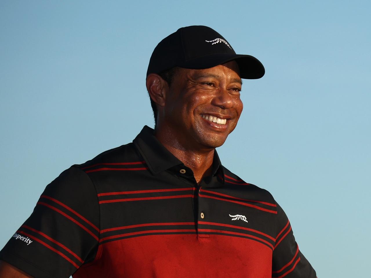 画像: ヒーローワールド・チャレンジの最終日に主催者として登場したタイガー（PHOTO/Getty Images）