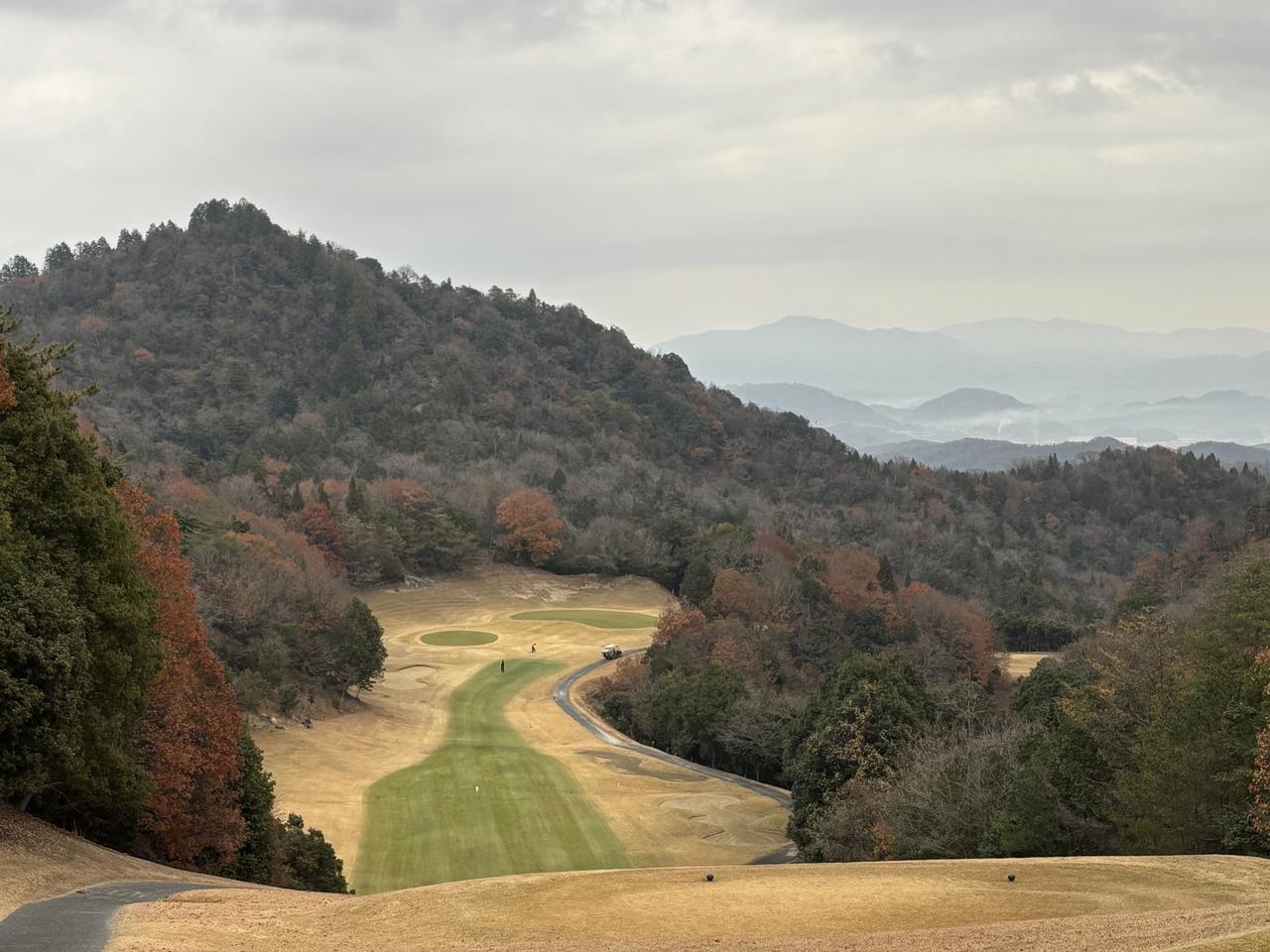画像: 竹原カントリークラブ No.14（387Y・P4）。2オン3パットのボギー
