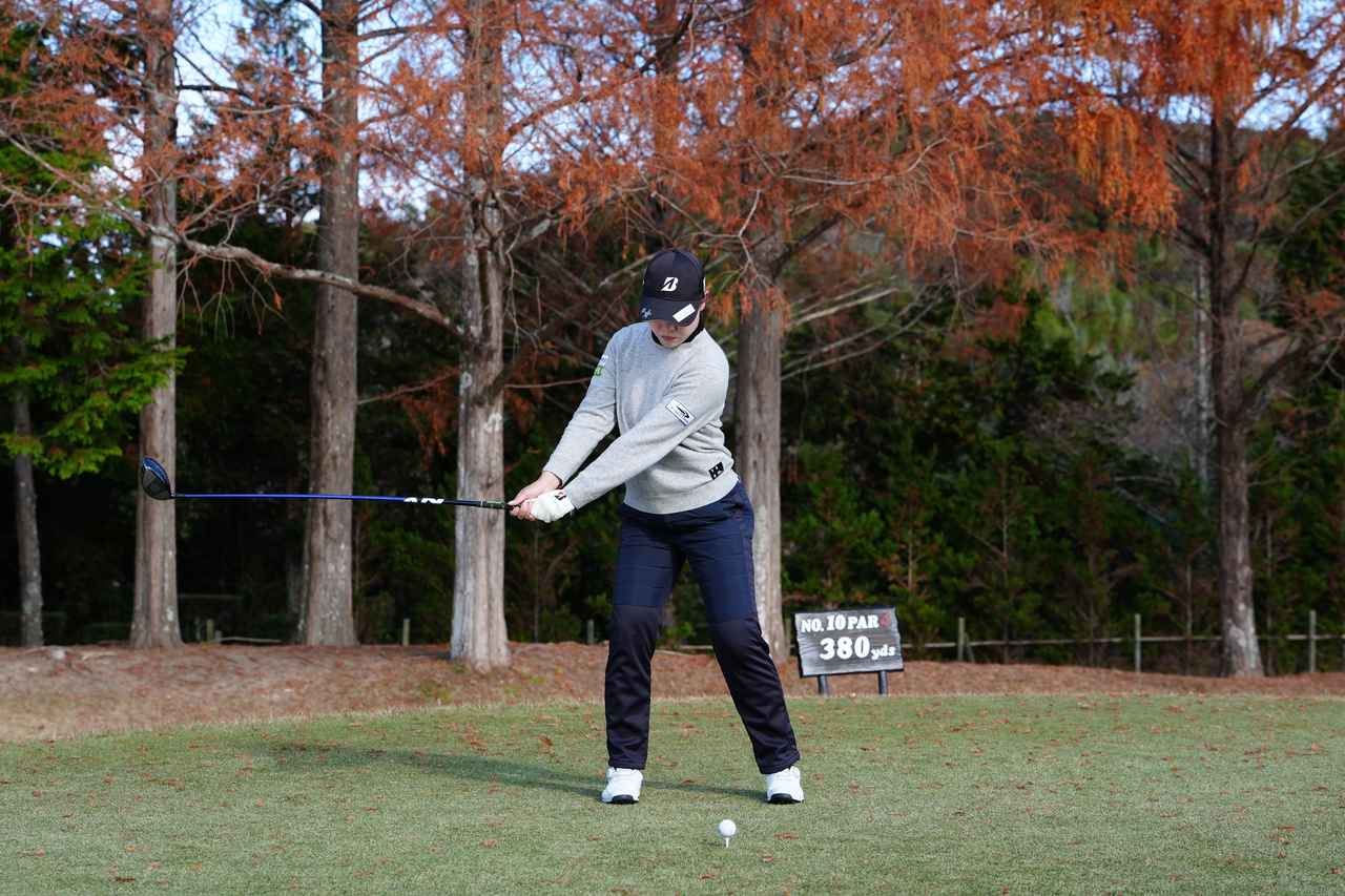 画像 : P2（シャフトが地面と平行）