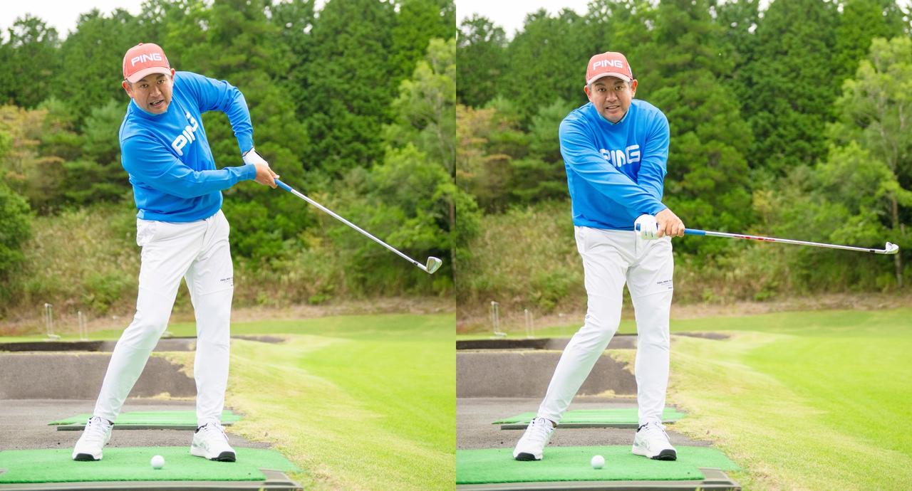 画像: 手打ちは「飛ばない」「曲がる」「ミスヒット」が起こりやすい