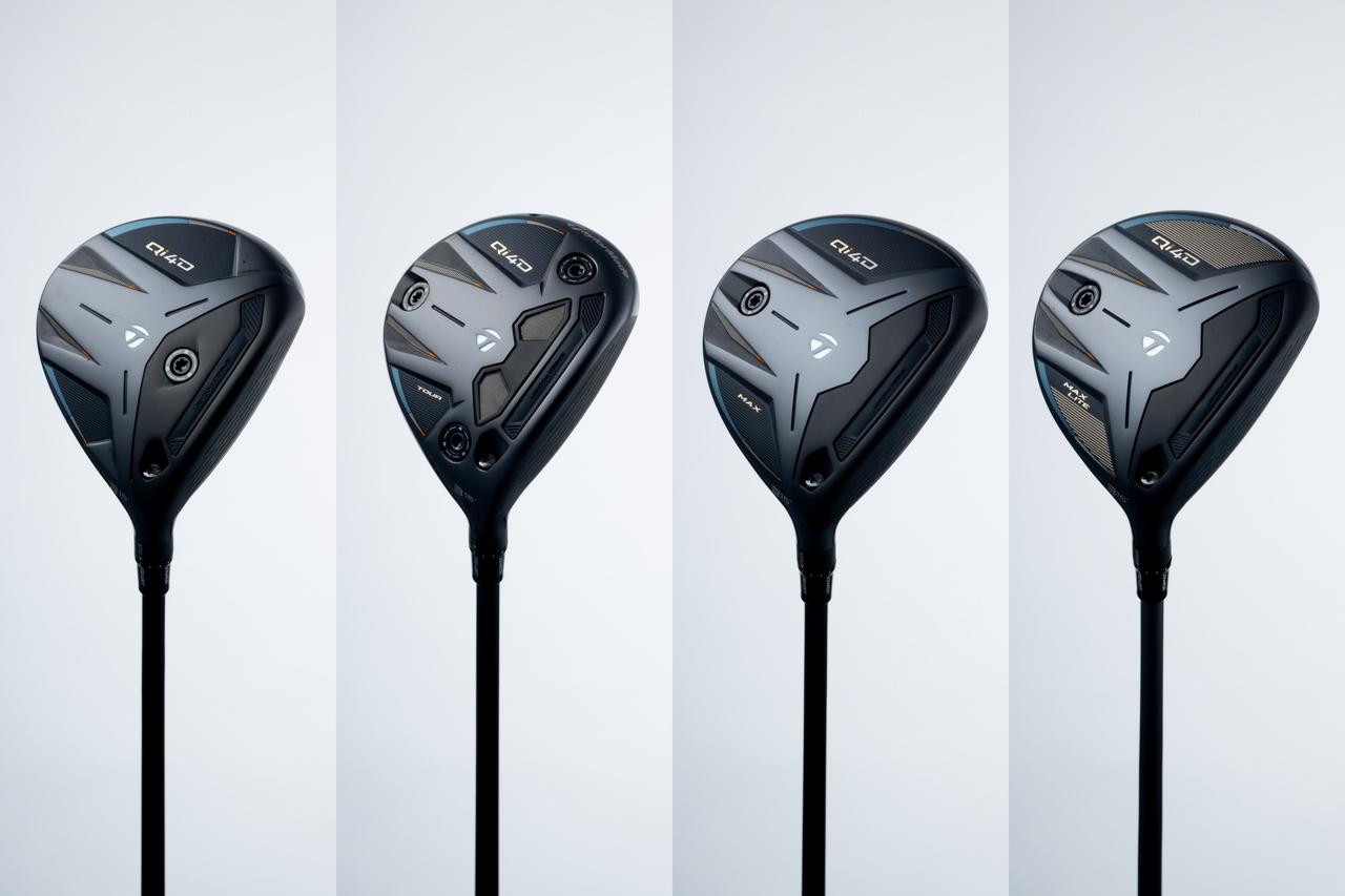 画像: 左から「Qi4D(3W)」「Qi4D TOUR(3W)」「Qi4D MAX(3W)」「Qi4D MAX LITE(3W)」