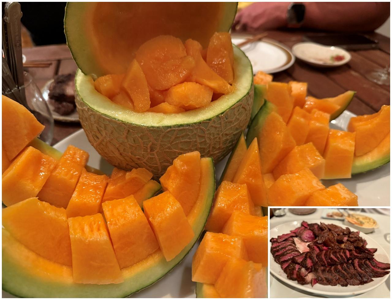 画像: 彩子おススメ離島のグルメ。「石垣牛、最高に美味しかったです！宮古島の今のイチオシは、宮古メロンです！」