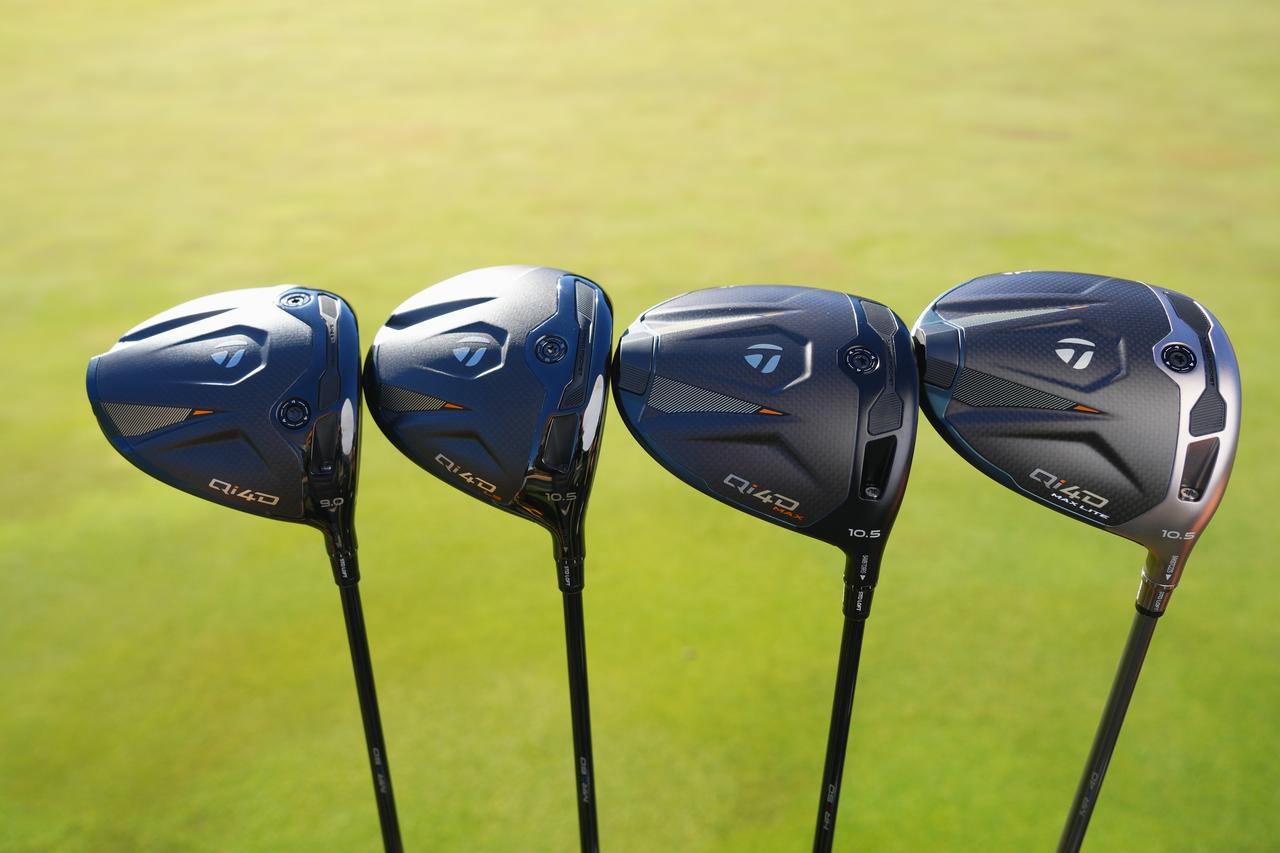 画像: 最新のQi4D ドライバーシリーズ（左からQi4D、Qi4D LS、Qi4D MAX、Qi4D MAX LITE）