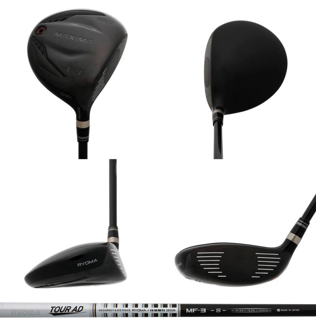 画像: リョーマゴルフ「MAXIMA F（3番ウッド）」と純正シャフト「TOUR AD MF-3（S）」