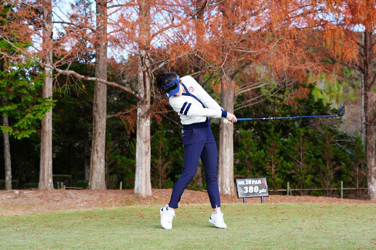 画像 : P8（シャフトが地面と平行）