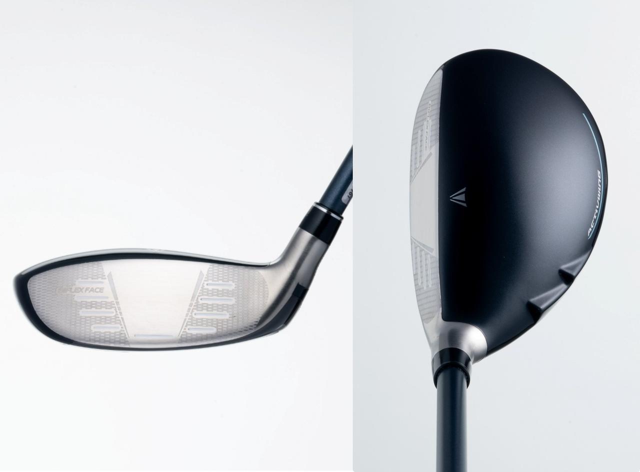 画像: 【右】「ゼクシオ 14 ハイブリッド（H3）」のクラウン部分 【左】「ゼクシオ 14 ハイブリッド（H3）」のフェース