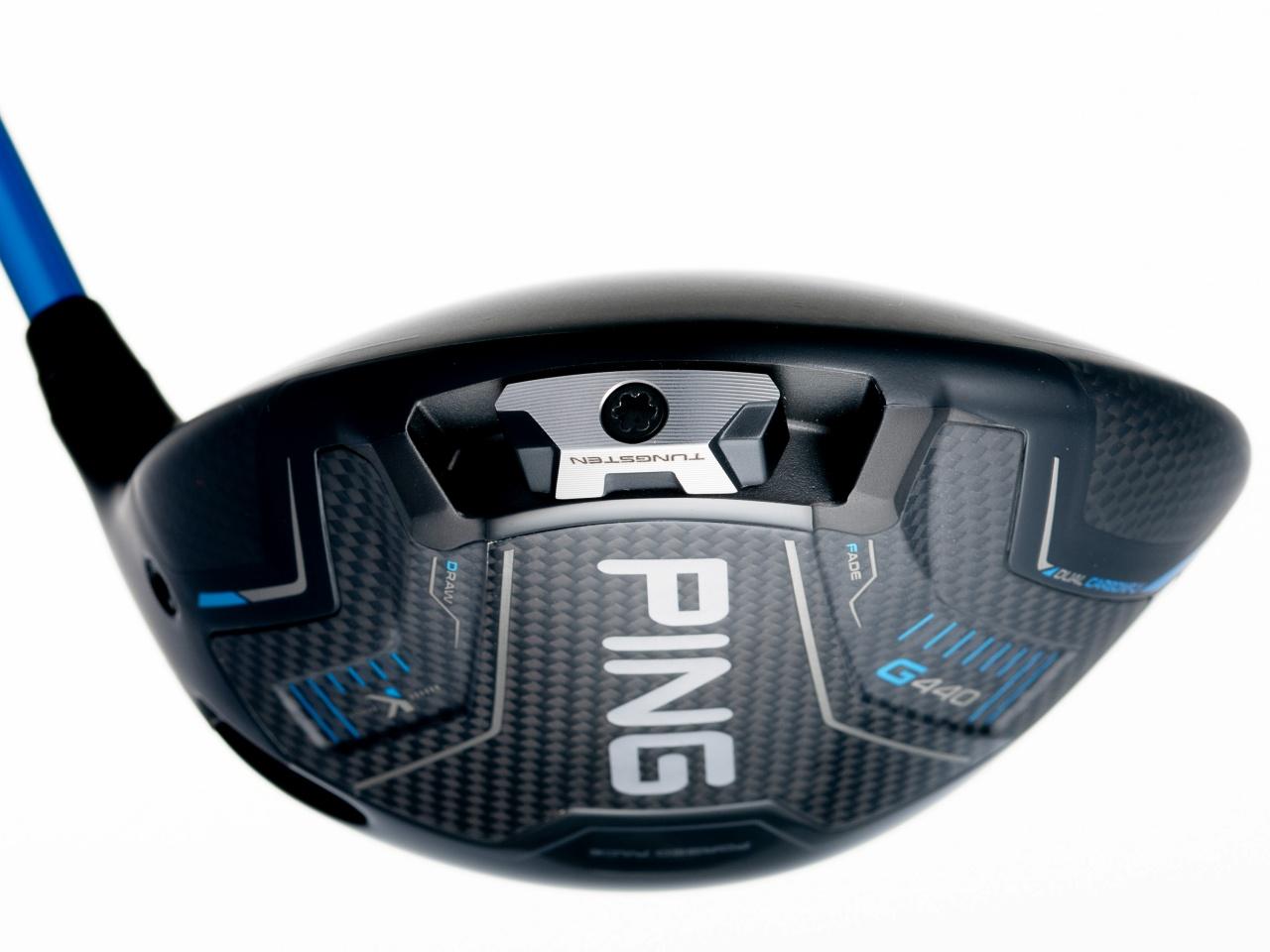 画像: G440 Kのヘッド後部に装着される、可変式高比重ウェイト。写真のスタンダードポジションから、ドローポジション、フェードポジションへ変更できる