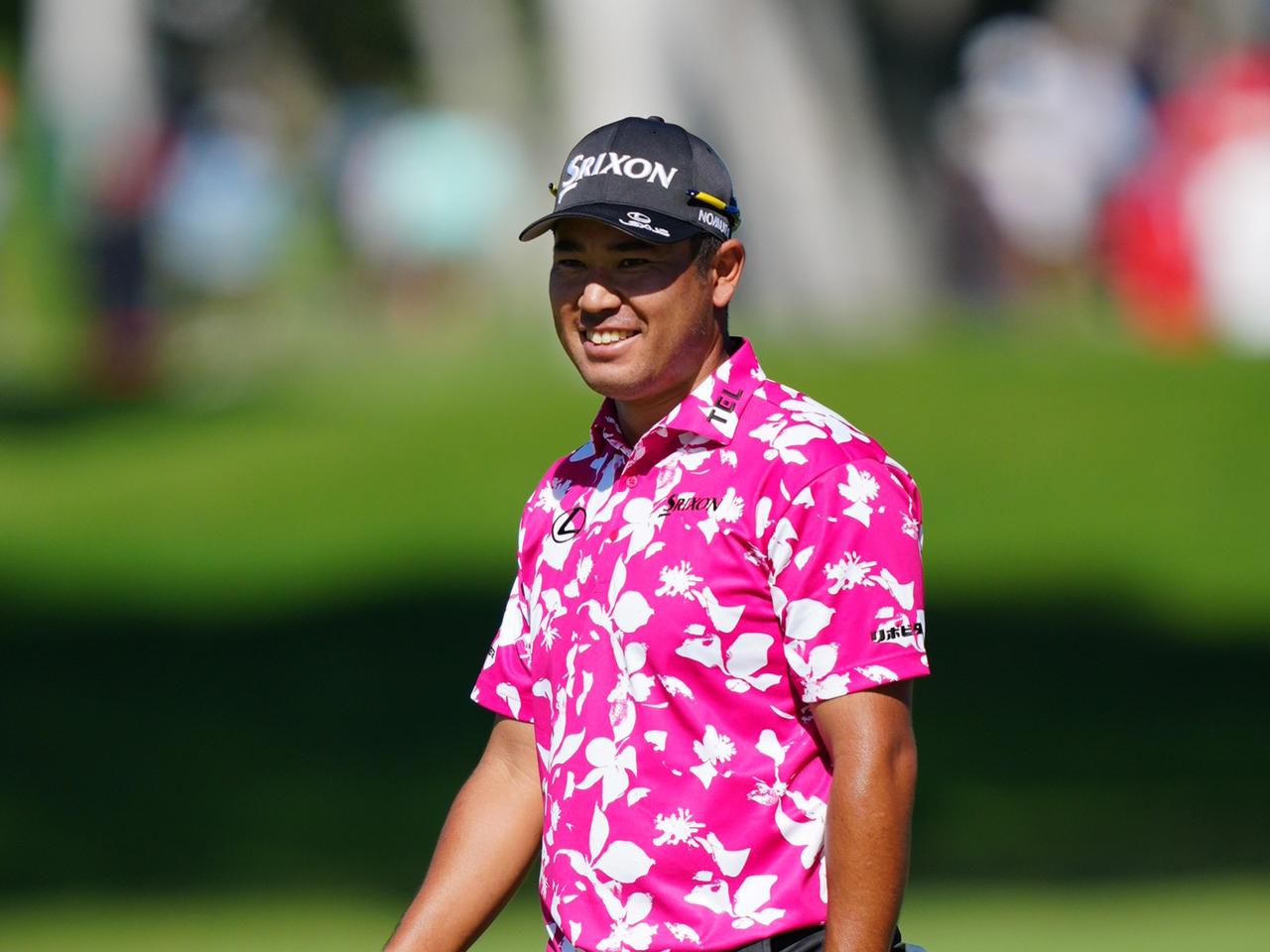 画像: 8番をチップインバーディで凌いだあと、笑顔を見せる松山英樹（撮影/岩本芳弘）