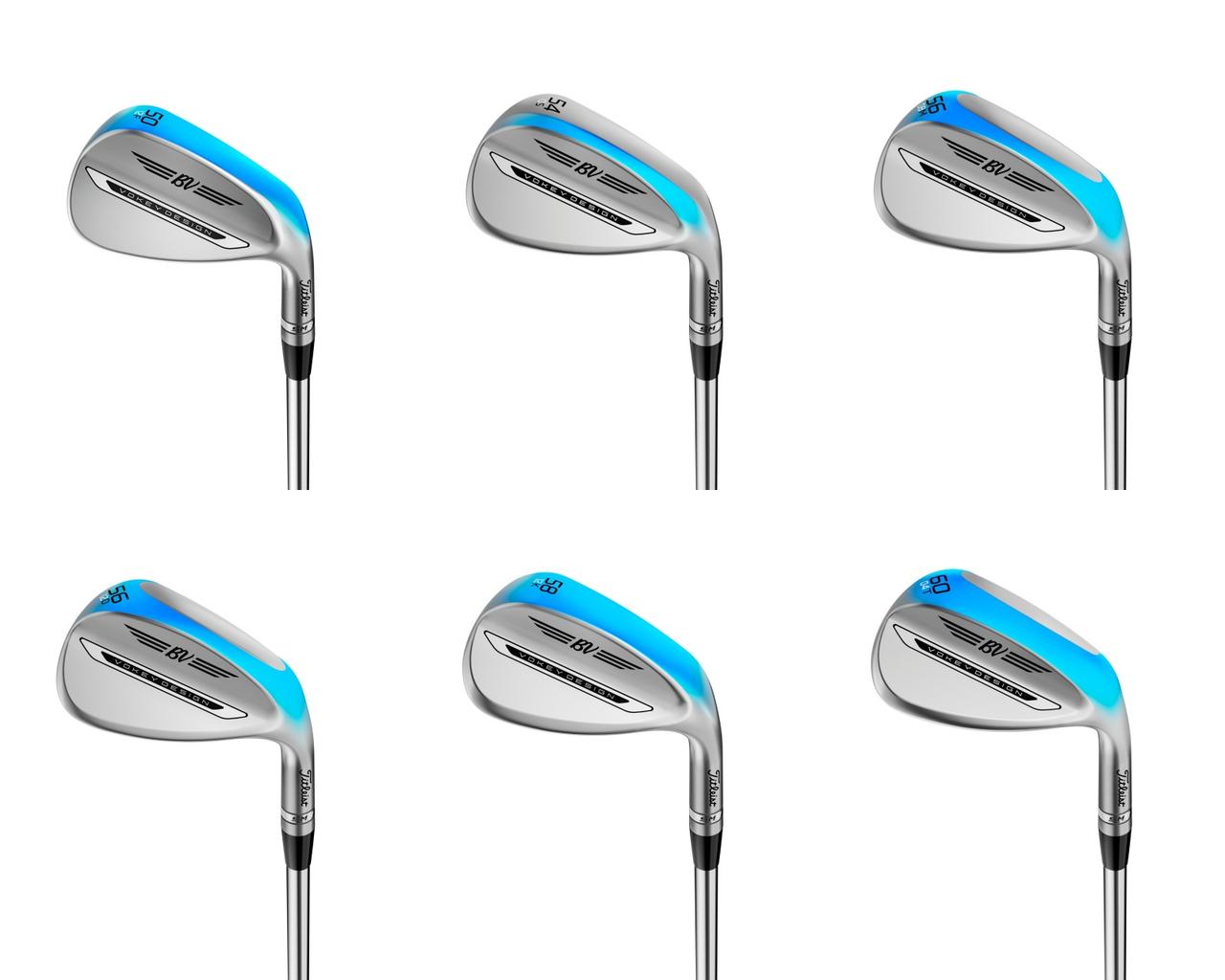 画像: グラインド（削り・ソール形状）は全部で6種類。左上から時計回りに、フラットソールの「F」、スタンダードな「S」、三日月型ソールの「M」、ローバウンスの「L」、幅広ソールの「K」、ハイバウンスD＆三日月の「D」