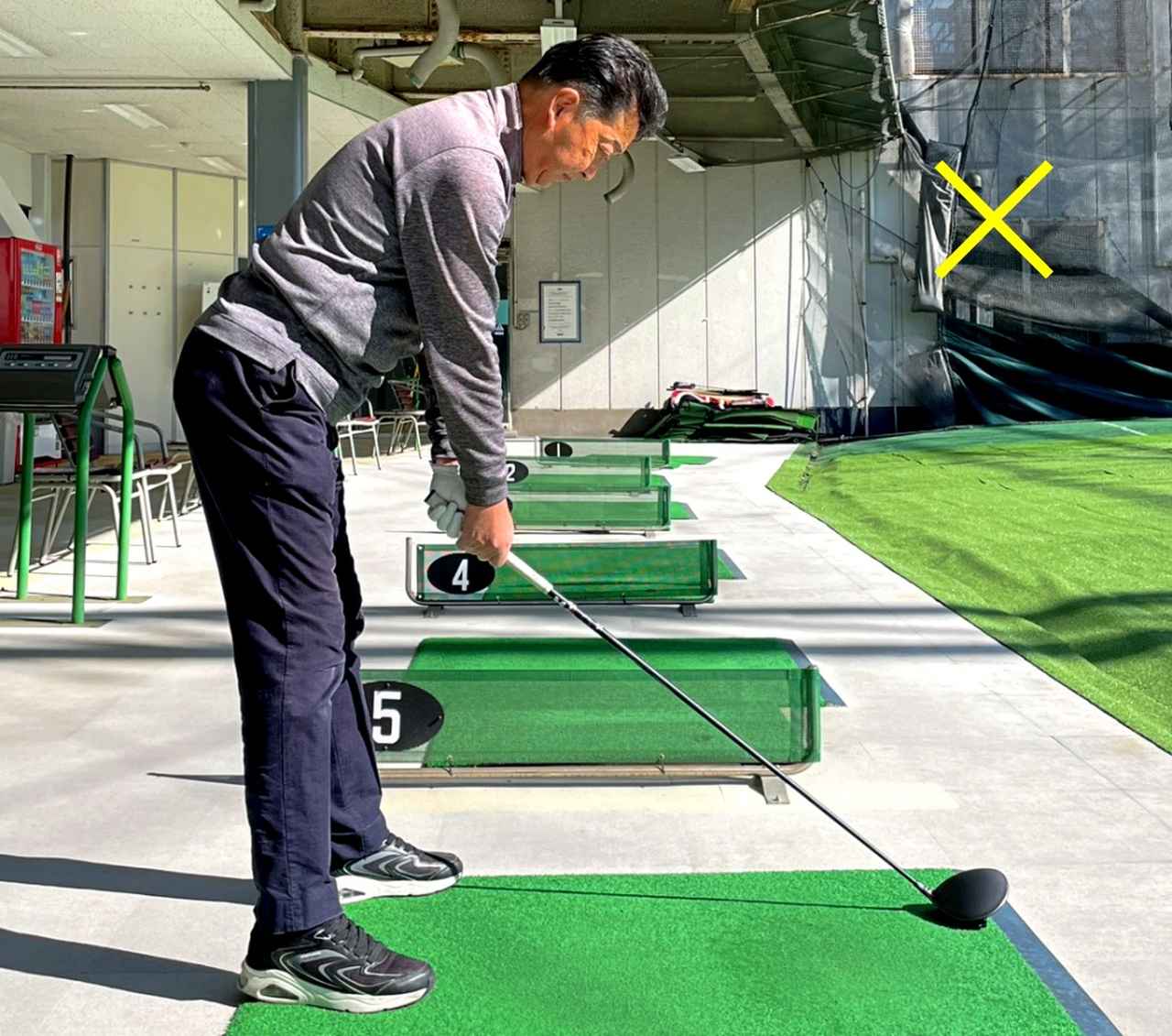 画像: 前傾は深くならないように