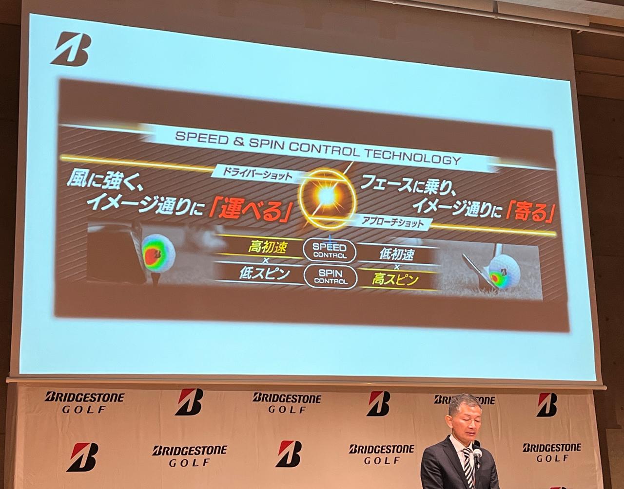 画像: 低スピンを求められるショット性能と、高スピンで止めて寄せるアプローチ性能の両方を可能にしている