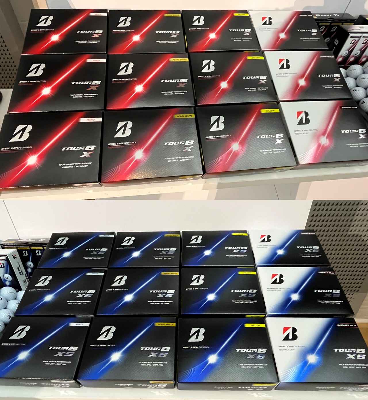 画像: 写真上から「X」、「XS」