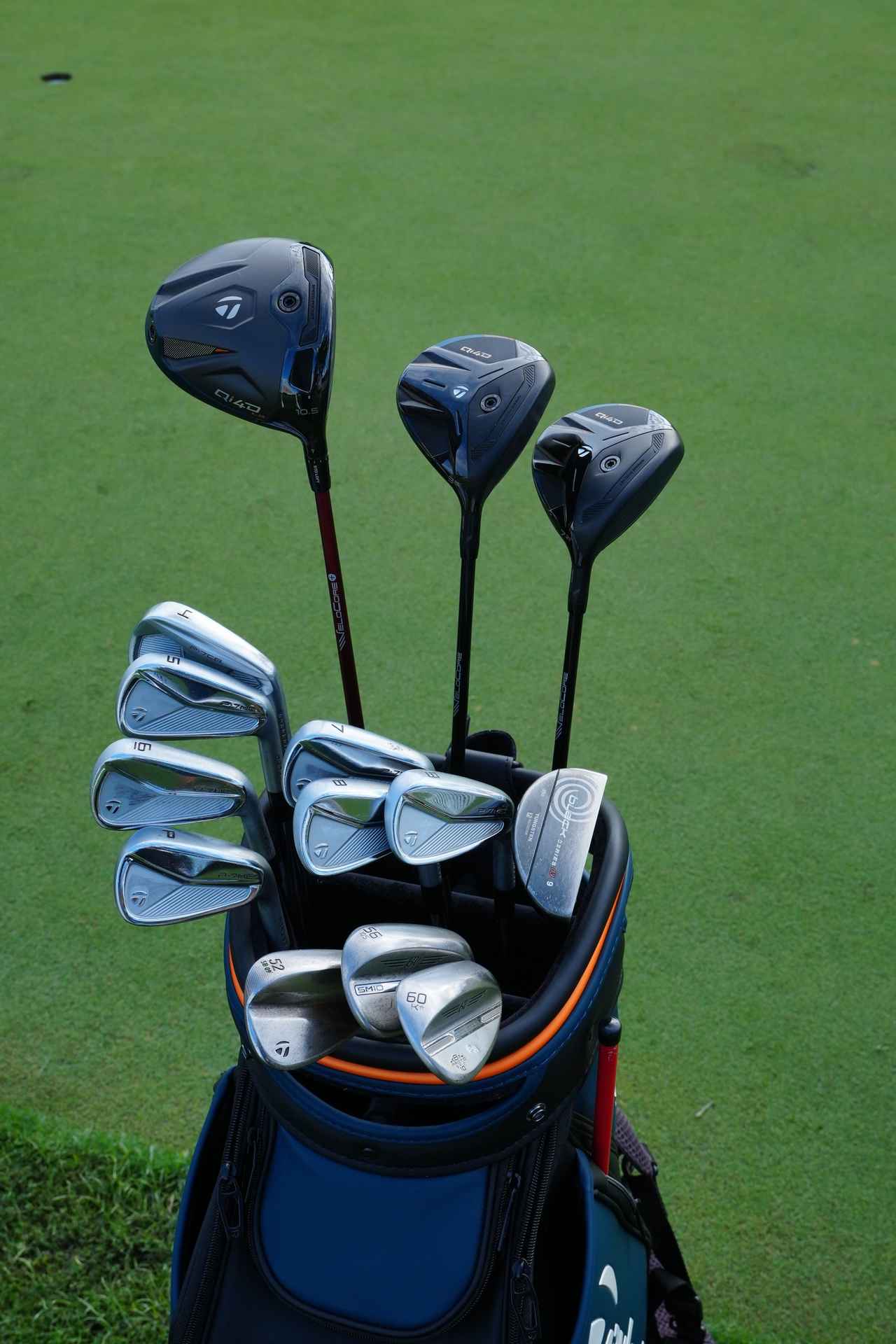 画像: 久常涼は「Qi4D LS」ドライバー。「でも試合によっては『Qi4D』（コア）ドライバーで思いっ切り振って行くのも面白いかなとも考えてます」